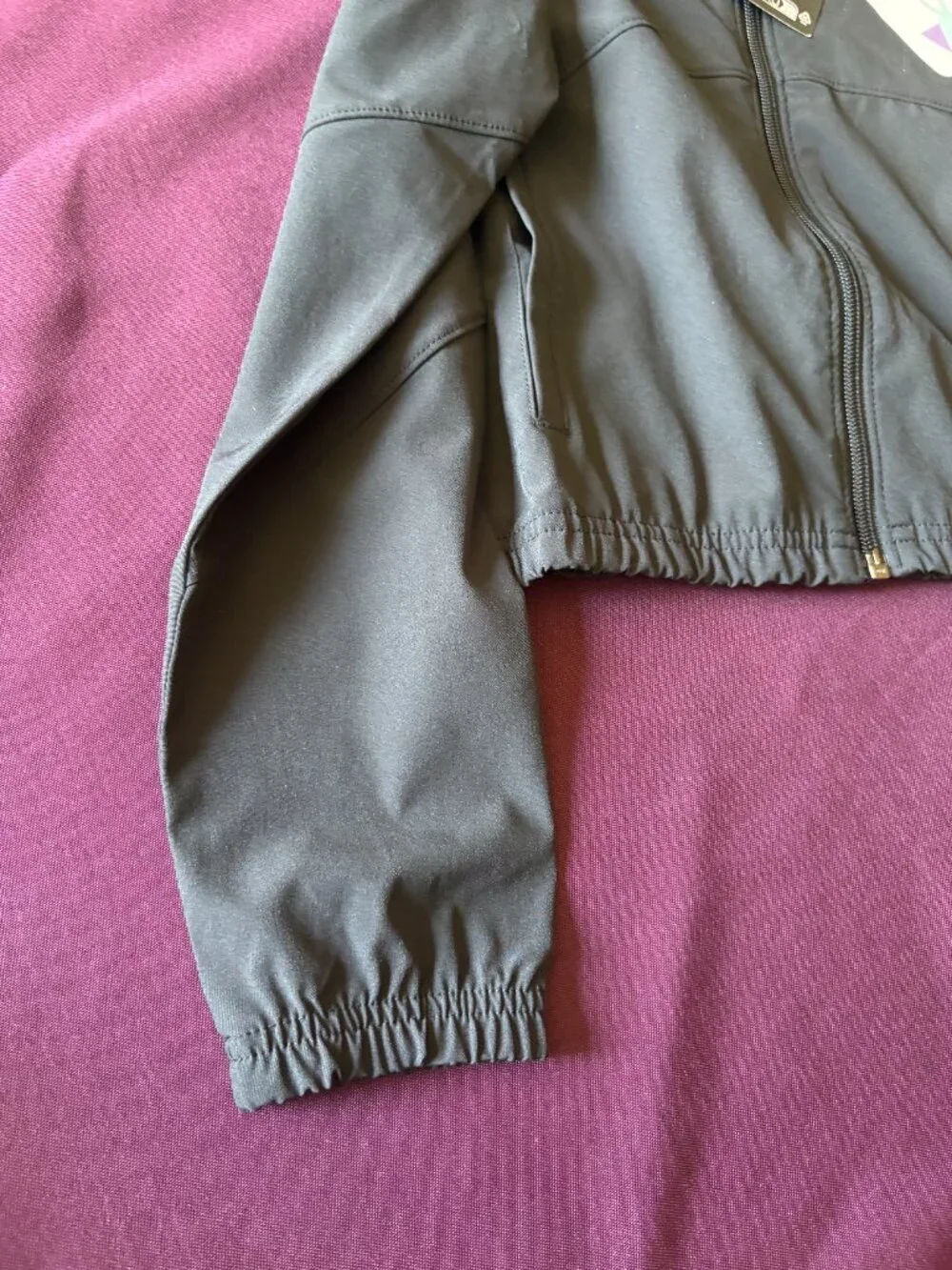 NEW Under Armour Girls Rival Woven Jacket Black Youth Small NWT